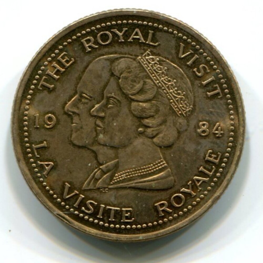 1984 Canada City of Cornwall Royal Visit Commemorative Medal (b318-6)